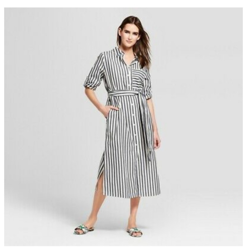 Who What Wear Midi Shirt Dress